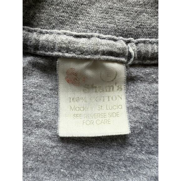 Vintage St Lucia Shirt Graphic Cartoon Boobs Fruit Tee Gray L Adult Humor Sex - Picture 4 of 8